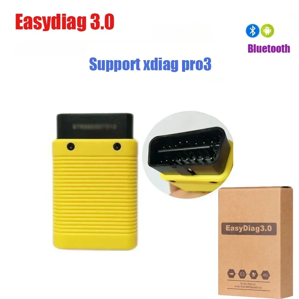 Launch X431 Easydiag 3.0 Xdiag Version Bluetooth Adapter OBD2 Diagnostic Tool PK DBScar4 DS401 Golo3 DBScar5 Easydiag 2.0