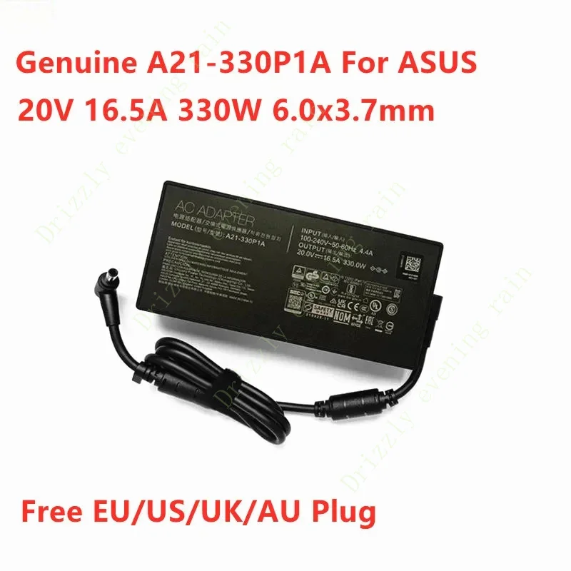 Genuine A21-330P1A A22-330P1A 20V 16.5a 330W 6.0x3.7mm ADP-330GB B AC adapter for Asus laptop power supply charger