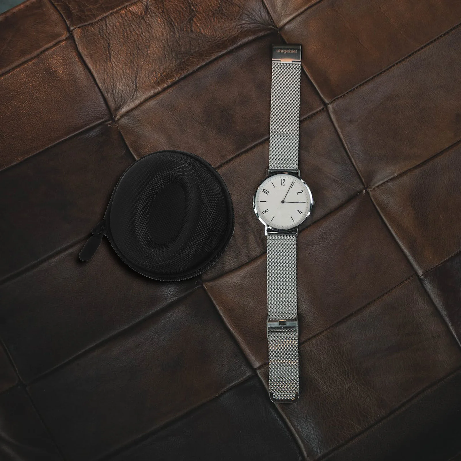 

1Pcs Watch Storage Box Portable Shock-Resistant Storage Case High-End Waterproof Nylon Hard Eva Fleece Travel Watch