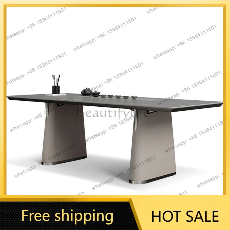 Factory Direct Sales Slate Tea Table Modern Simple Light Luxury High-end Tea Table