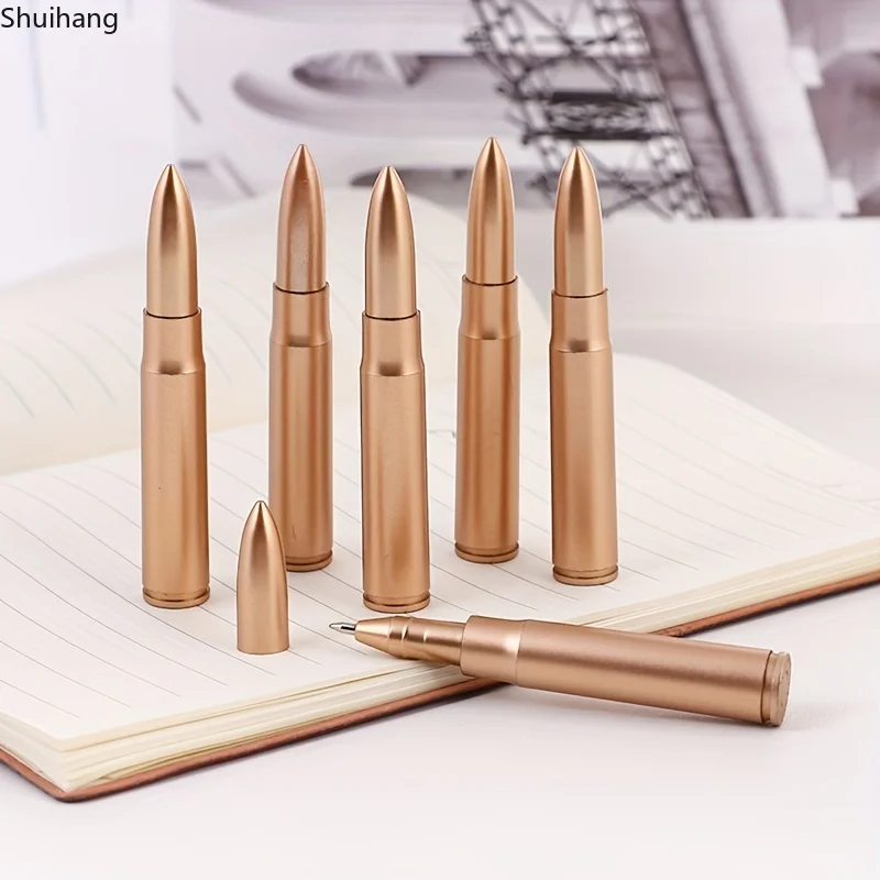 

3pcs Creative Bullet-Shaped Ballpoint Pens - 0.5mm Perfect for Students! Ballpoint Pens Office Accessories Pens for Writing