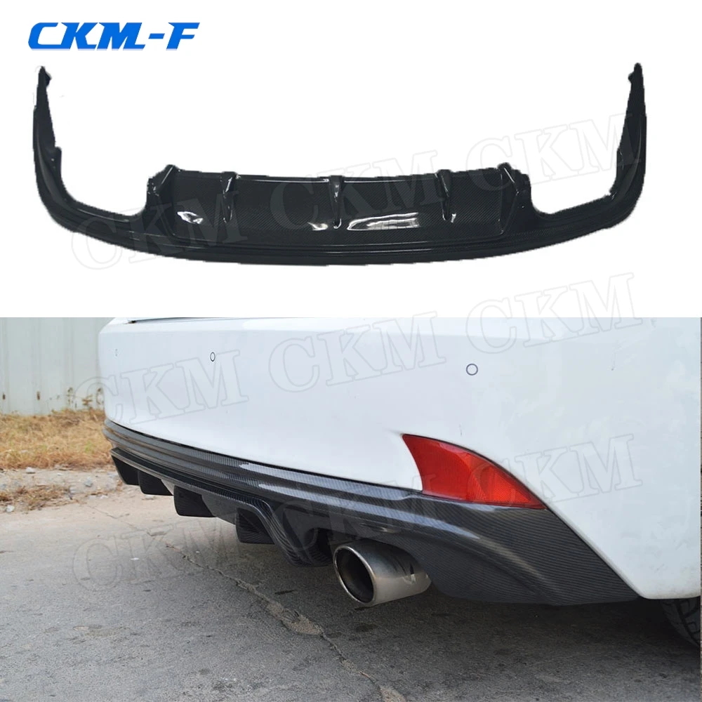 

Carbon Fiber Rear Bumper Lip Diffuser for Lexus IS250 300 350 IS F Sport Sedan 4 Door 2014-2016 Car Accessories