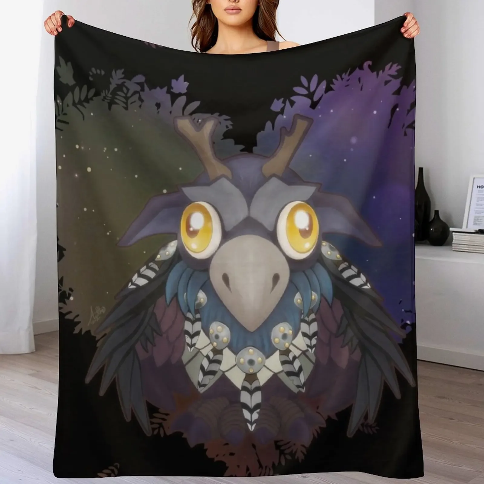 cute little druid Throw Blanket Heavy Bed covers Hairy Blankets