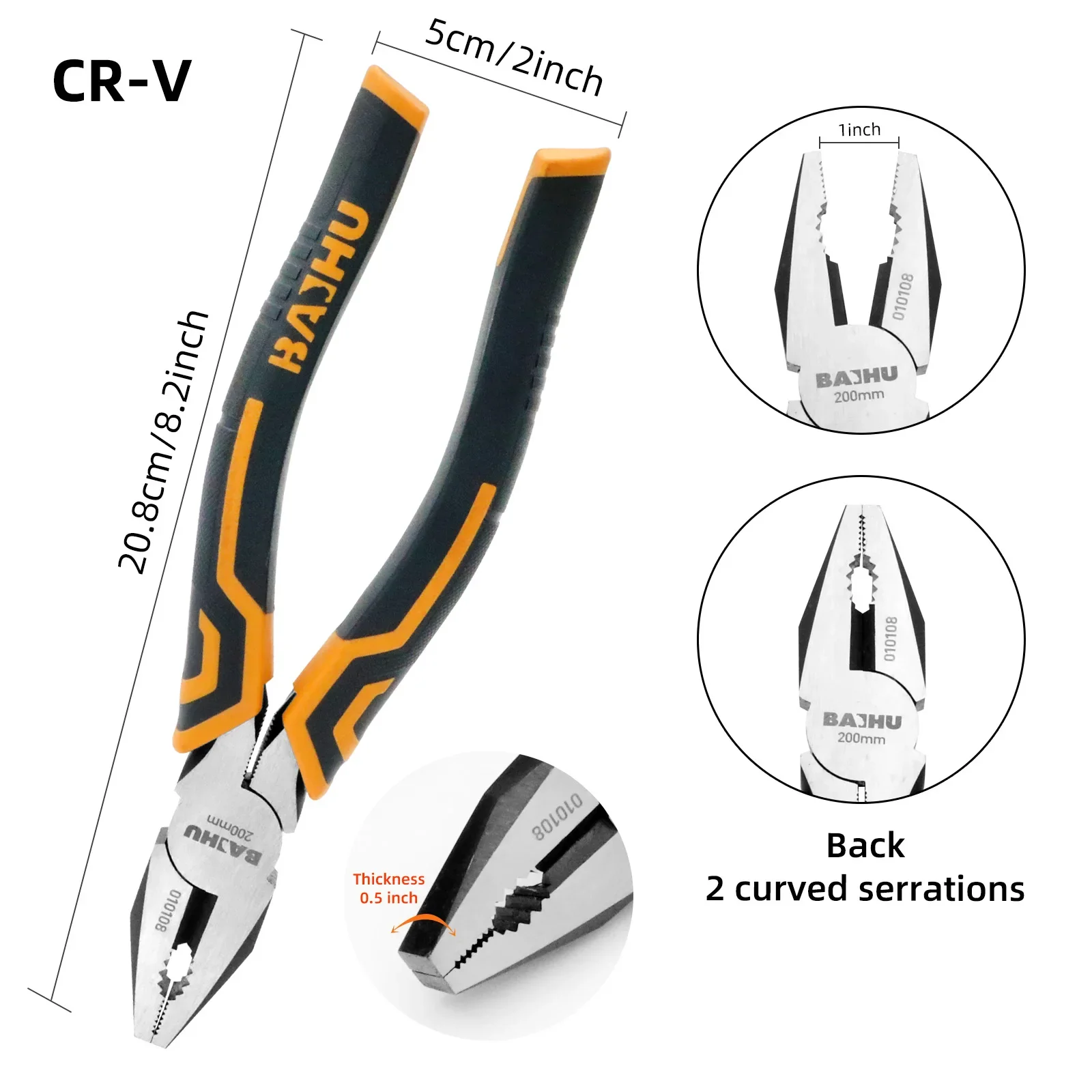 Multifunctional Diagonal Pliers Hardware Wire Cutters Professional Electrician Anti Slip Durable Universal Repair Tools Pliers