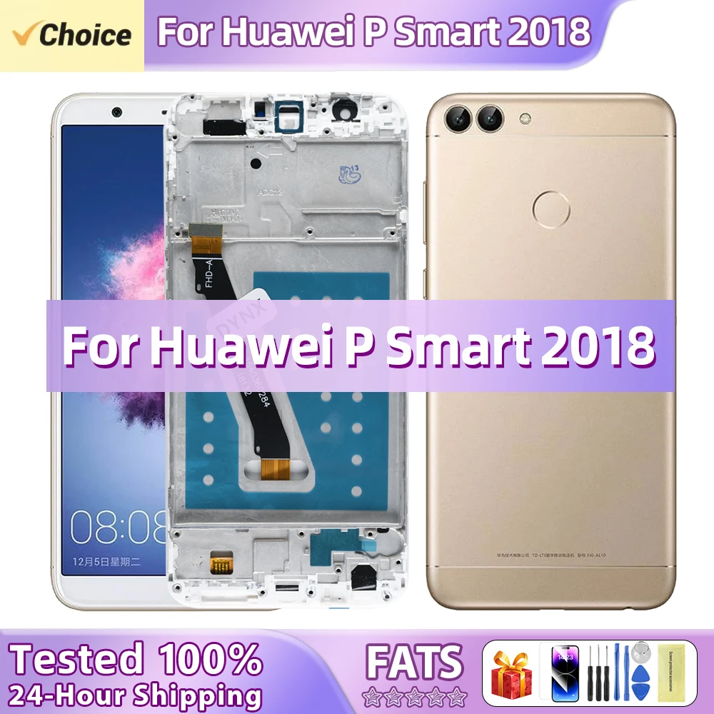 NEW IPS LCD For Huawei P Smart 2018 FIG-LX1/LA1/LX2 LCD Display Touch Screen For Huawei P smart2018/Enjoy 7S Display Replacement