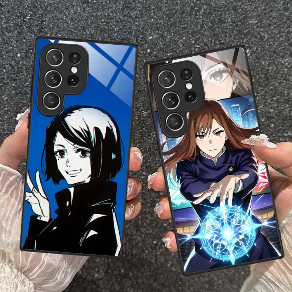 JJK Shoko Leiri Phone Case for Samsung Galaxy A56 55 54 53 52 51 36 35 34 23 16 15 5G Glass Protective Cover