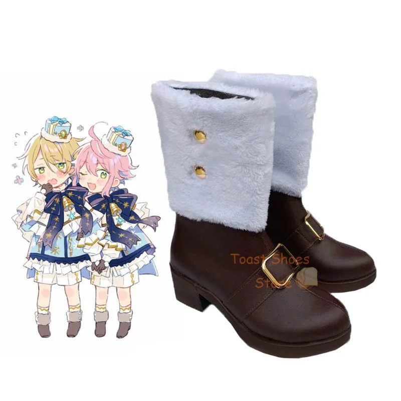 

Anime Ensemble Stars Himemiya Tori Cosplay Shoes Comic Anime Game Role Play for Con Halloween Cosplay Costume Prop Sexy Shoes