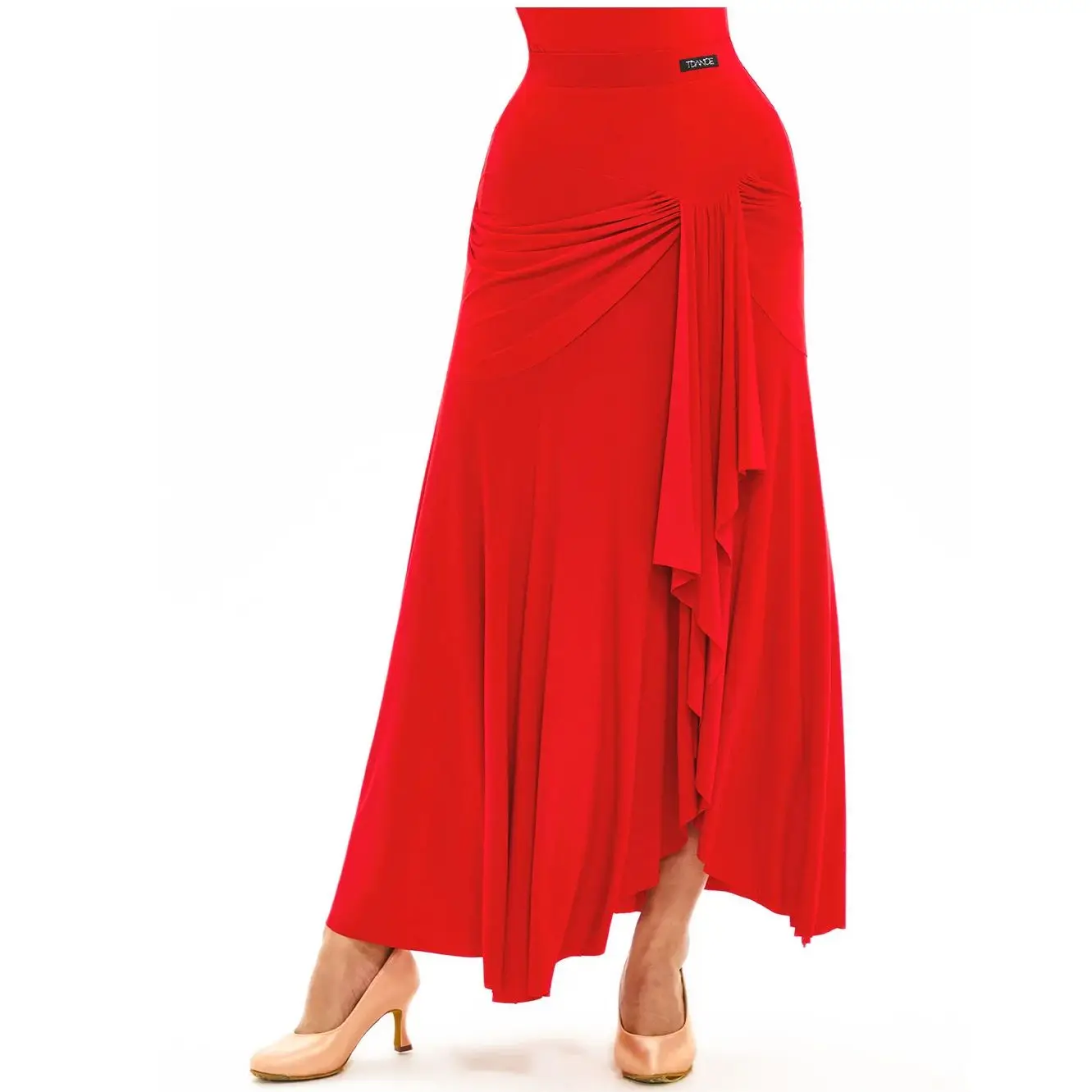 Nowoczesny top do tańca towarzyskiego, nieregularna spódnica, kostiumy, odzież do ćwiczeń, strój do walca, odzież do występów tanecznych, strój do ćwiczeń DQL12359