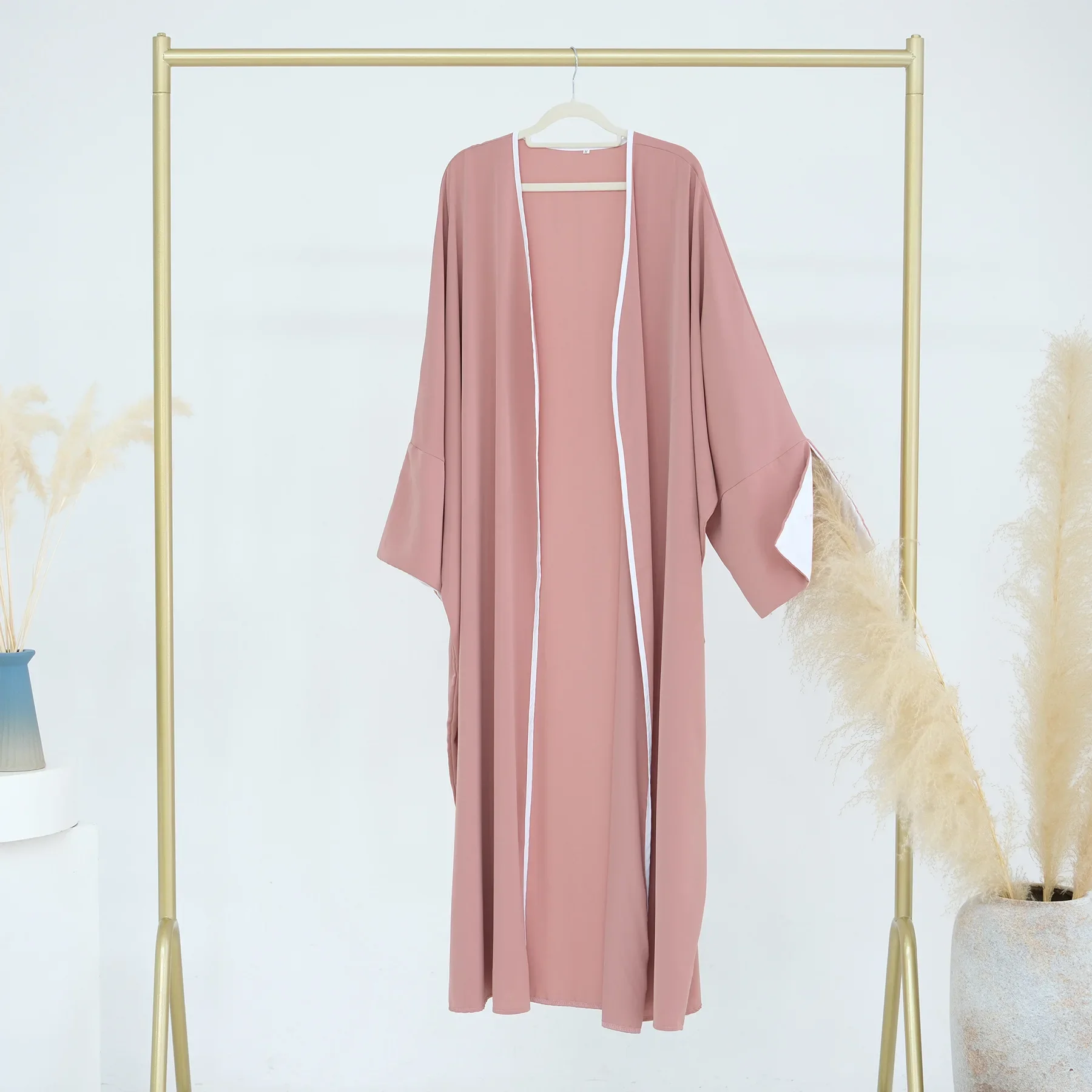 

(No Scarf No Inner Dress ) 6 Colors Only Muslim Open Abaya Women Modest Dubai Islam Dress Abayas Caftan Marocain Turkey Robe