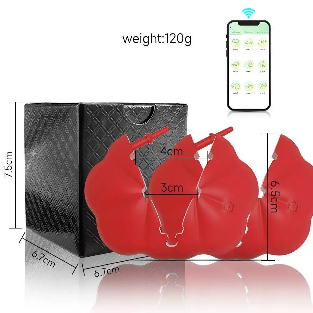 New Product Punishment Stimulation Breast Nipple Breast Clip Women's Wireless APP Vibration Breast Massager Masturbator view 5