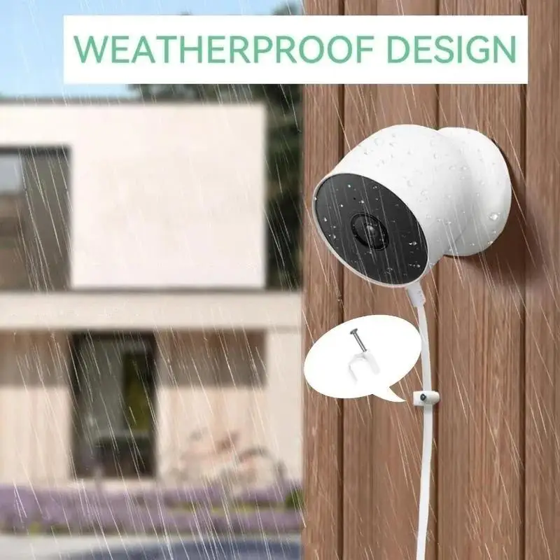 1 PCS 2m Weatherproof Charge Cable For Nest Cam (Battery) Outdoor With USB Port Fast Charger