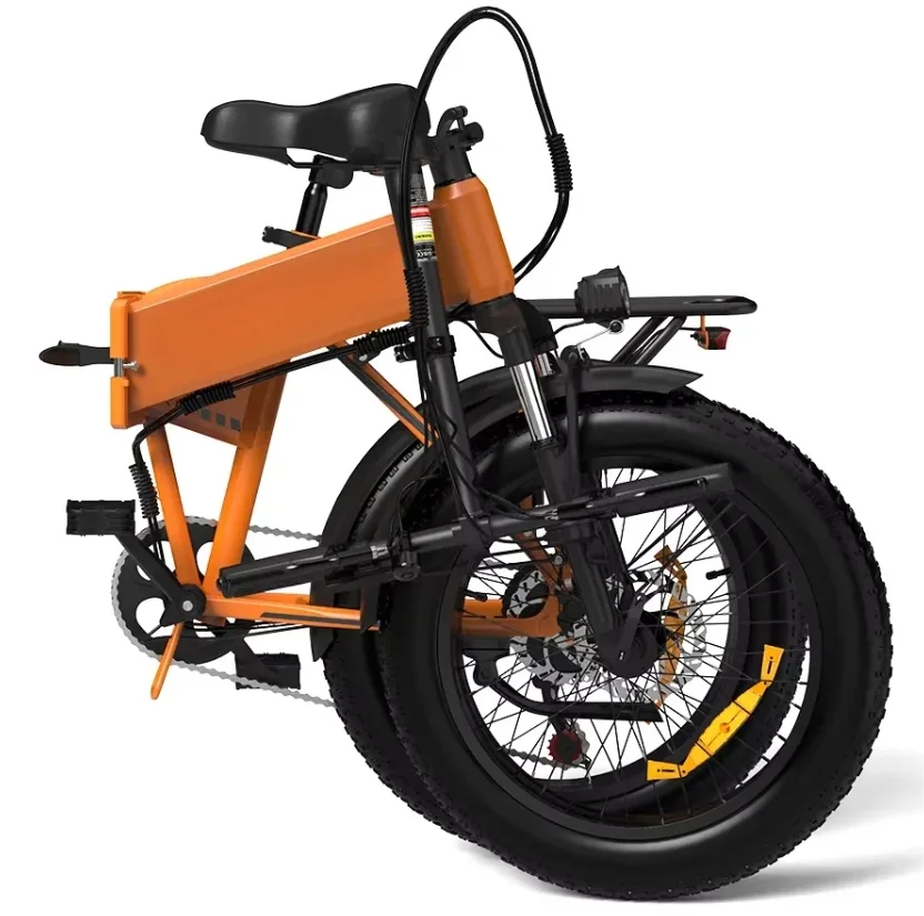 20 بوصة الدهون الإطارات دراجة كهربائية 600 واط 48 فولت 13Ah دراجة كهربائية قابلة للطي عالية السرعة المحور الخلفي المحرك مدينة التنقل دراجة كهربائية