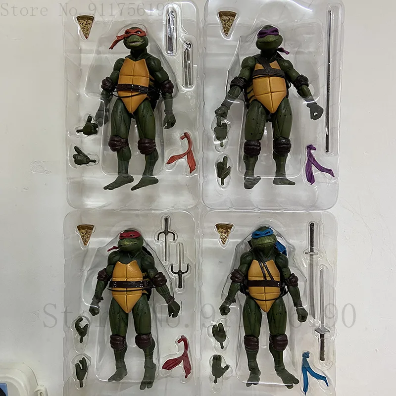 1990 Movie NECA Mutant Ninja Turtles Action Figure Raphael Donatello Michelangelo Leonardo Shredder Krang Figures Toys - view 5