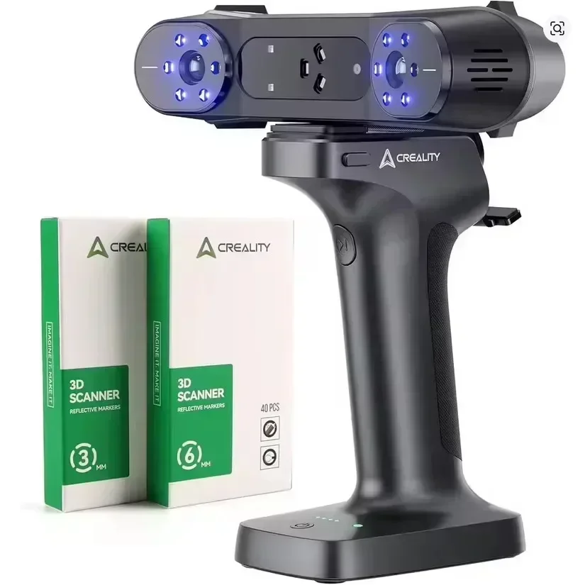 

Creality 3D Scanner RaptorX - Handheld Wireless Scanner with Metrology-Grade Accuracy 0.02mm, Industrial Blue Light, Fast Wi-Fi