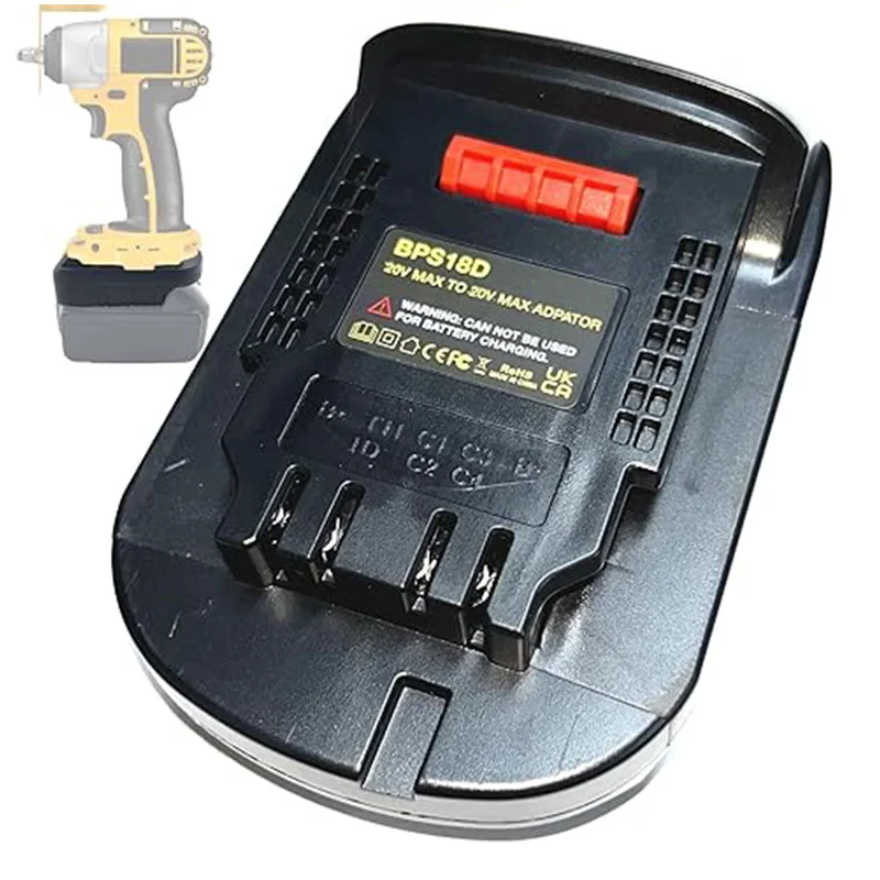 BPS18D Portable  Adapter is Applicableis Suitable for  Black&Decker 18-20V Battery Pack,Which Can be Used for Dewalt Power Tools