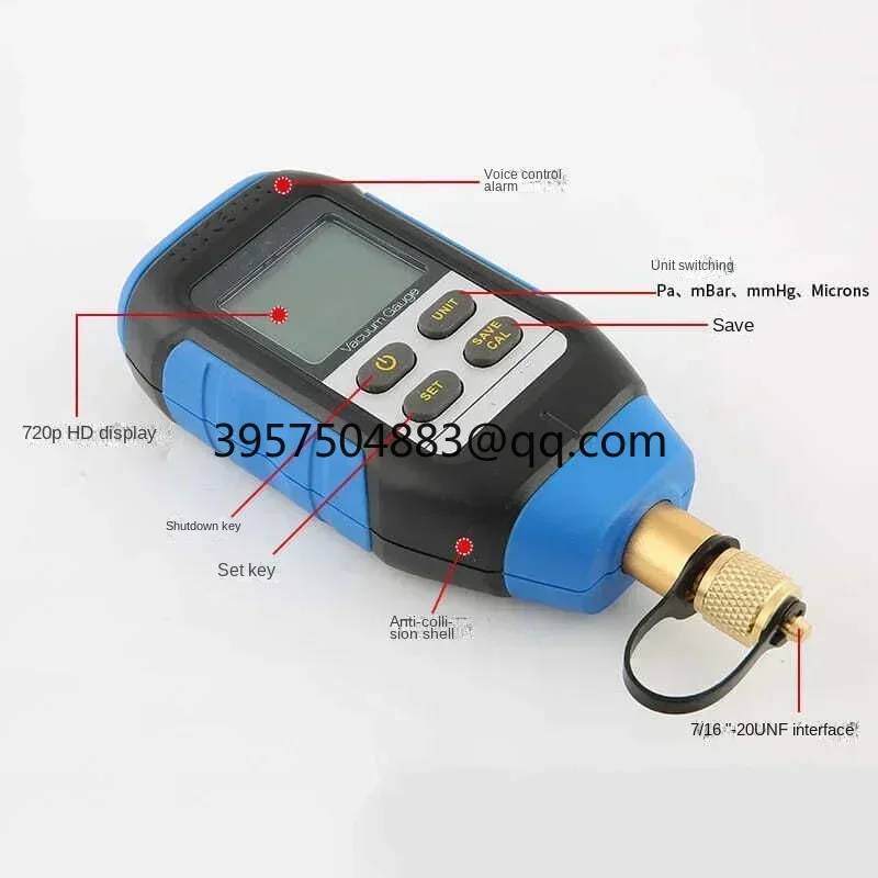 Absolute pressure gauge VMV-1 Digital Vacuum Gauge Portable High Precision Digital Display Combined Pressure and Vacuum