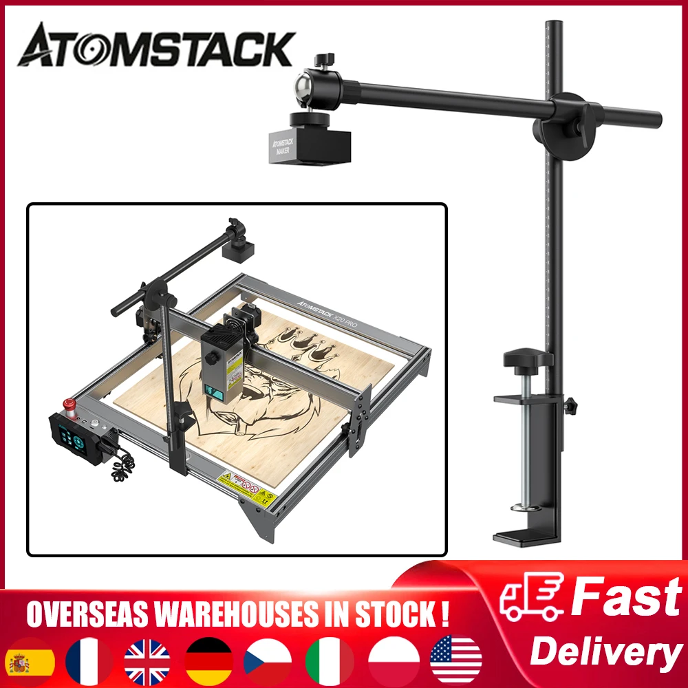 Atomstack Maker AC1 Camera 400*400mm Photography Area Multitask Operation Precise Positioning Camera For Laser Engraving Machine