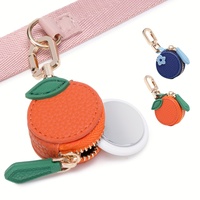 Fruit-Shaped Coin Purse Airtag Compact Storage Bag Multifunctional Hook-Type Earphone Jewelry Box Mini Portable Storage Box Keychain Accessory Bag