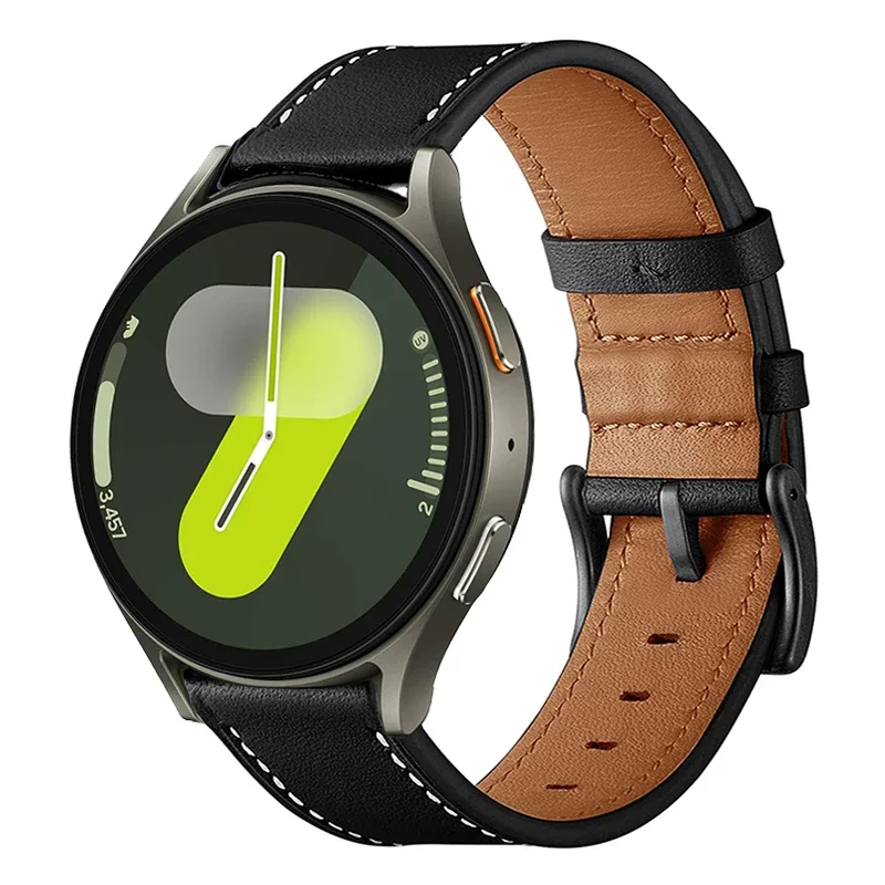 Watch Strap for Samsung Galaxy Watch 7 6 4 5 40/44mm Leather Bracelet for galaxy watch 5pro 45mm belt Active 2 44/40mm Watchband