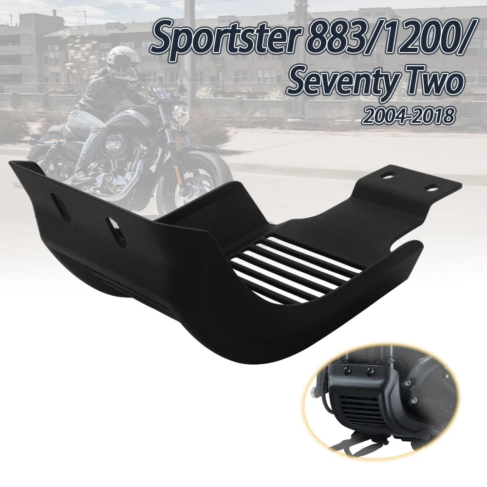 

Motorcycle XL883 Engine Guard Bash Skid Plate Cover for Sportster XL1200 883 48 72 Chassis Chin Fairing Front Spoiler Mudguard