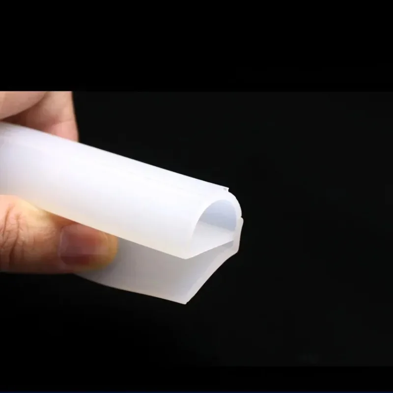 Clearance Sale White/Red Silicone E Shape Strip Rubber Sealing Strip E-shaped E-strip High Temperature Oven Oven Sealing Strip
