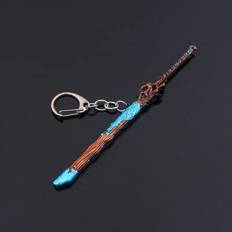 12cm 애니메이션 Qianqiu 칼 복제 Meng Chuan의 금속 무기 모델 합금 Katana 디스플레이 수집가의 데스크탑 장식 소년 선물