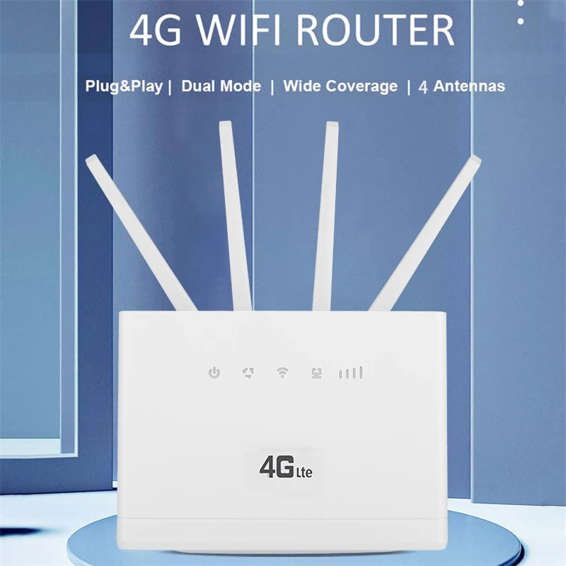 4G Wifi ซิมการ์ด Wireless Router LTE Cat4ปลดล็อคเราเตอร์ RJ45พอร์ตภายนอกเสาอากาศ GSM Hotspot อะแดปเตอร์