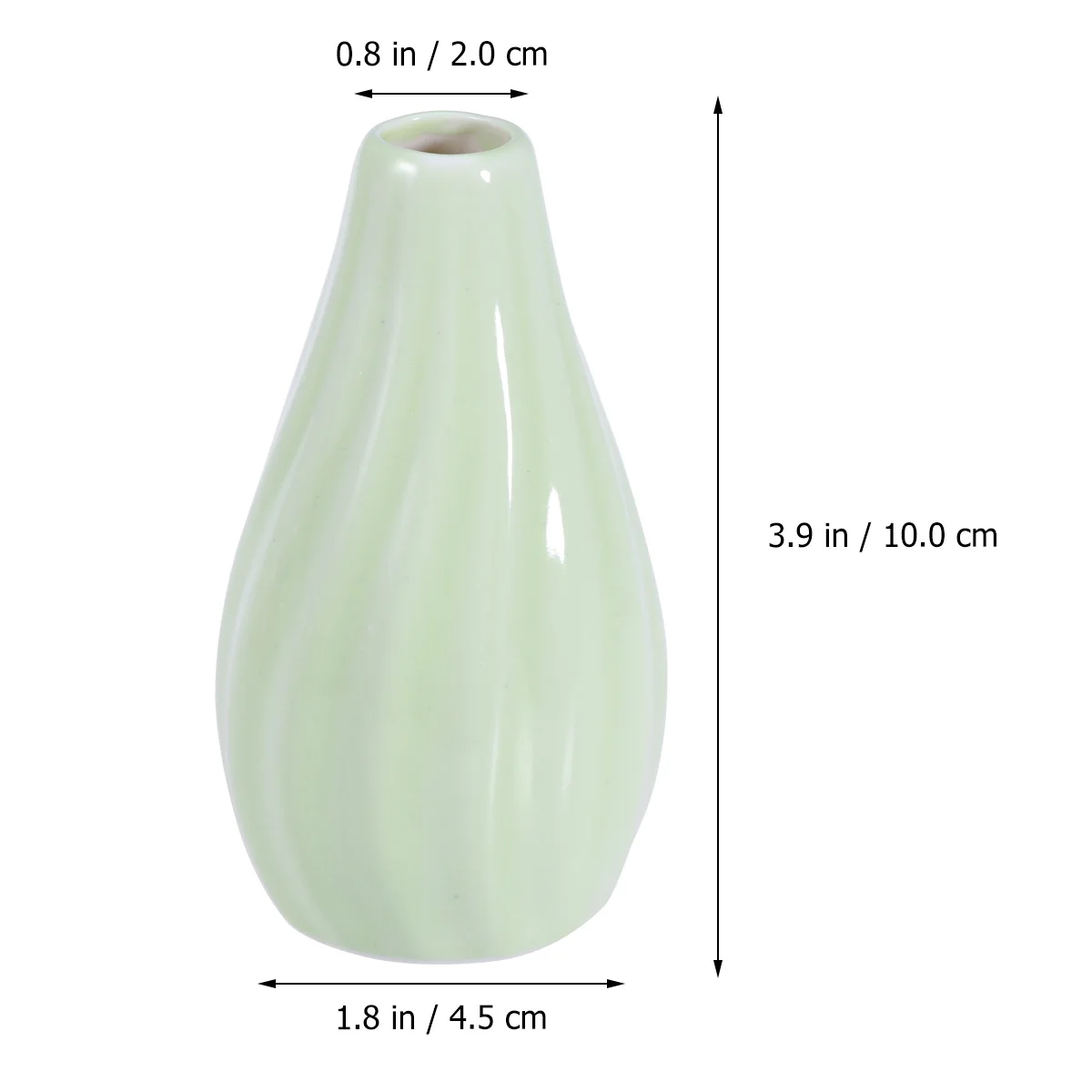 

4Pcs Ceramic Vase Desktop Flower Vase Small Size Aromatherapy Bottle Table Centerpiece Cyan White Aromatherapy Bottle