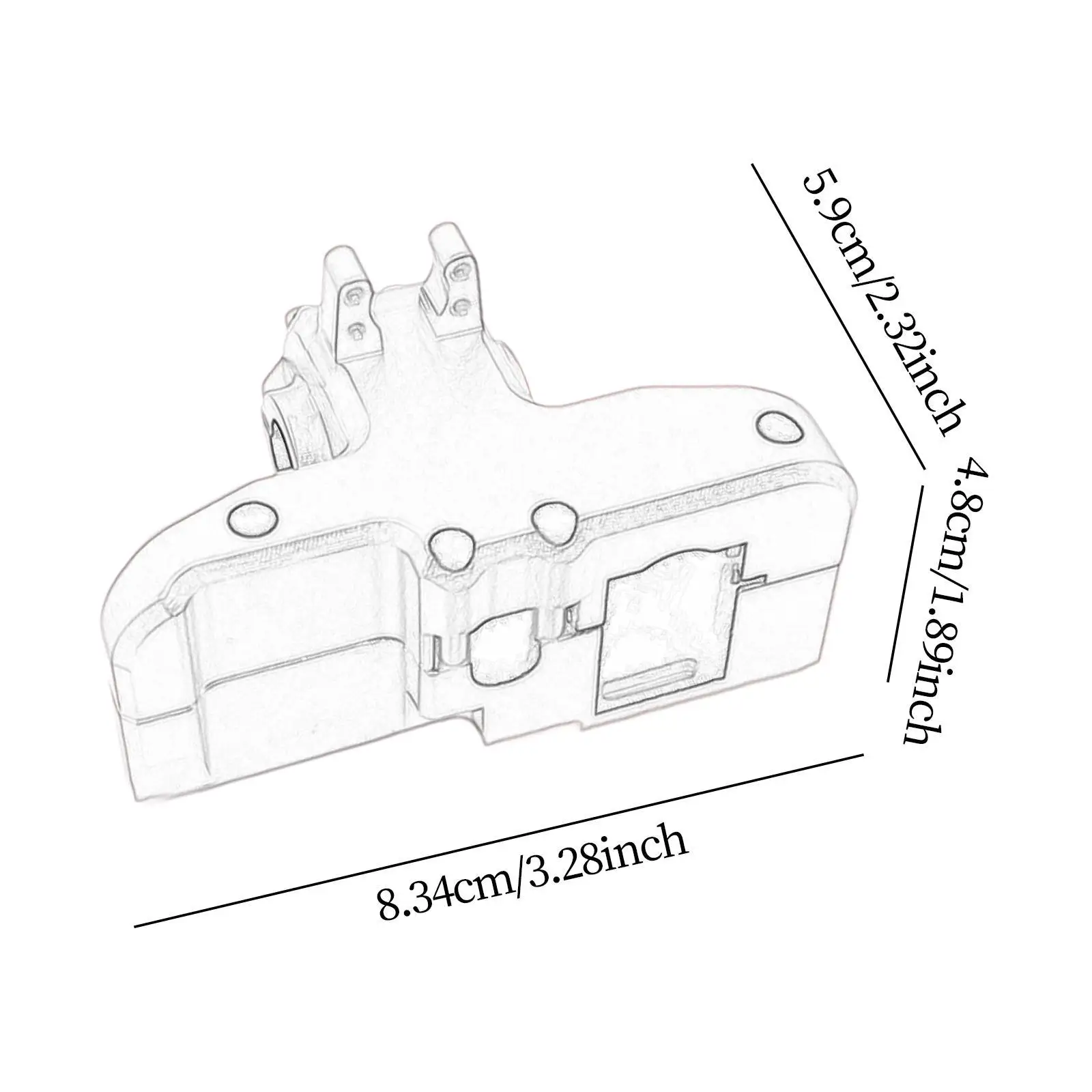 1/14 RC Auto Achter Versnellingsbak Cover DIY Gemodificeerde Eenvoudig te Installeren Vervang Onderdelen voor 14210 14209 Crawler Voertuigen DIY Toebehoren RC Hobby Auto