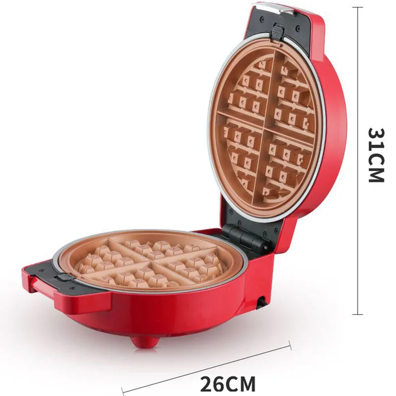 DMWD Multifunction Breakfast Waffle Maker Electric Doughnut Ice Cream Cone Grill Cake Oven Pan Eggette Machine 9 Plates Optional