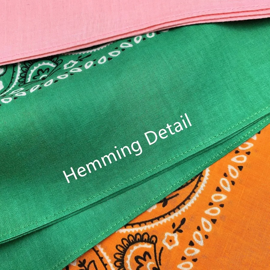 12 قطعة باندانا للنساء والرجال 100 قطن مخصص موضة بيزلي تصميم متعدد الوظائف في الهواء الطلق مربع منديل للعارضة