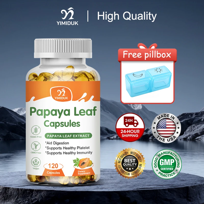 

Капсулы с экстрактом листьев папайи, поддерживающие пищеварение и способствует здоровью подсчета крови, сильным иммунитетом и способствует здоровью желоба