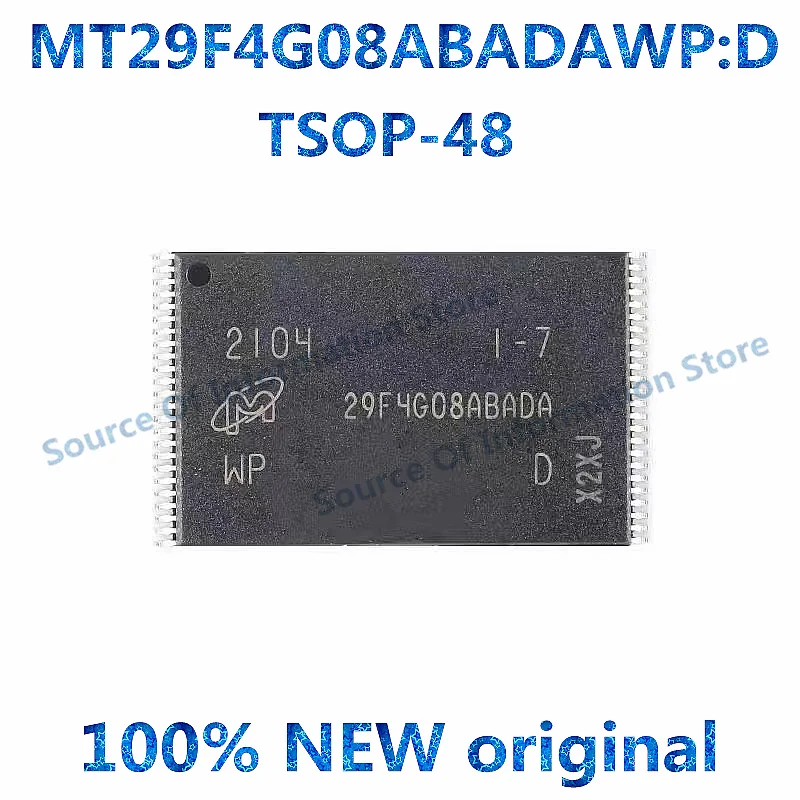 

Memory Chip, MT29F4G08ABADAWP:D, TSOP-48