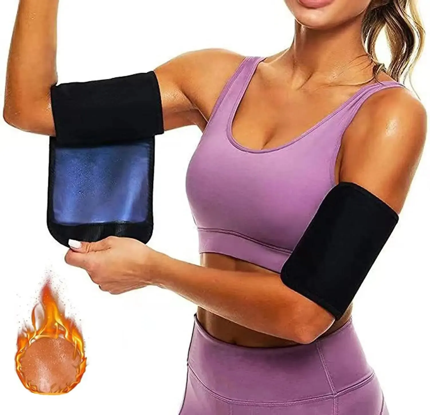 Beam Armband Sports Sweating Arm Cover Bye Bye Meat Trimmer Arm Shaping Stuffy Sweat Belt Yoga Sweating Plastic Armband