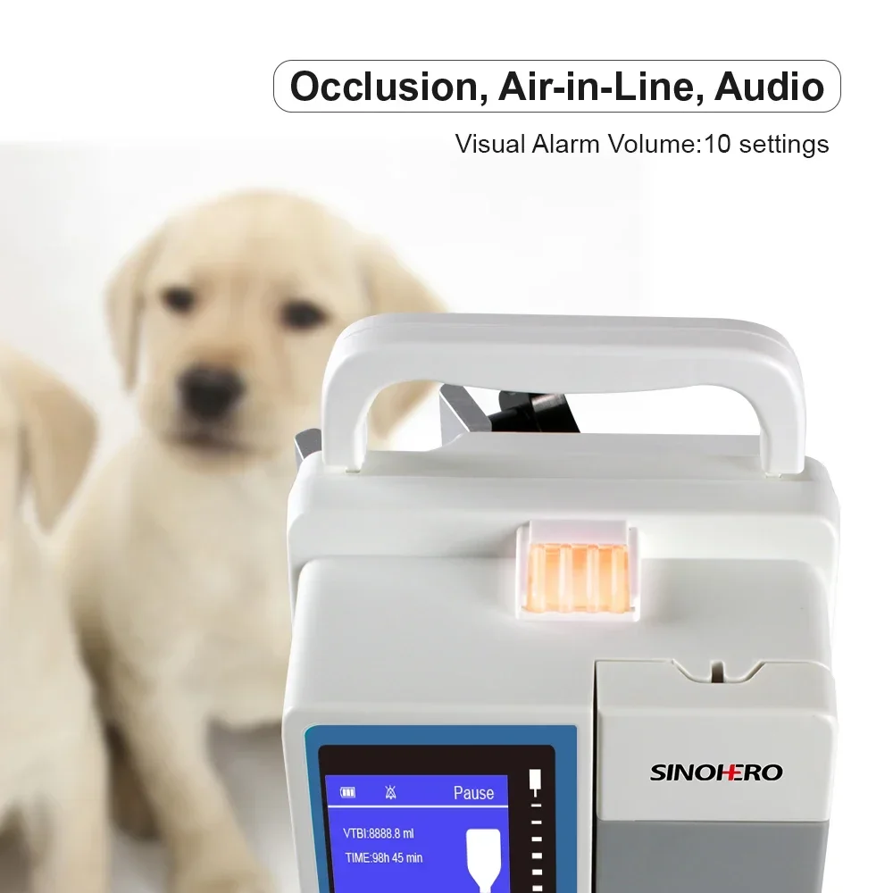 Warehouse in Mexico Veterinary Vet Infusion Pump ICU, CCU LCD Display Volumetric IV Fluid Syringe Pump (Human or Veterinary Use