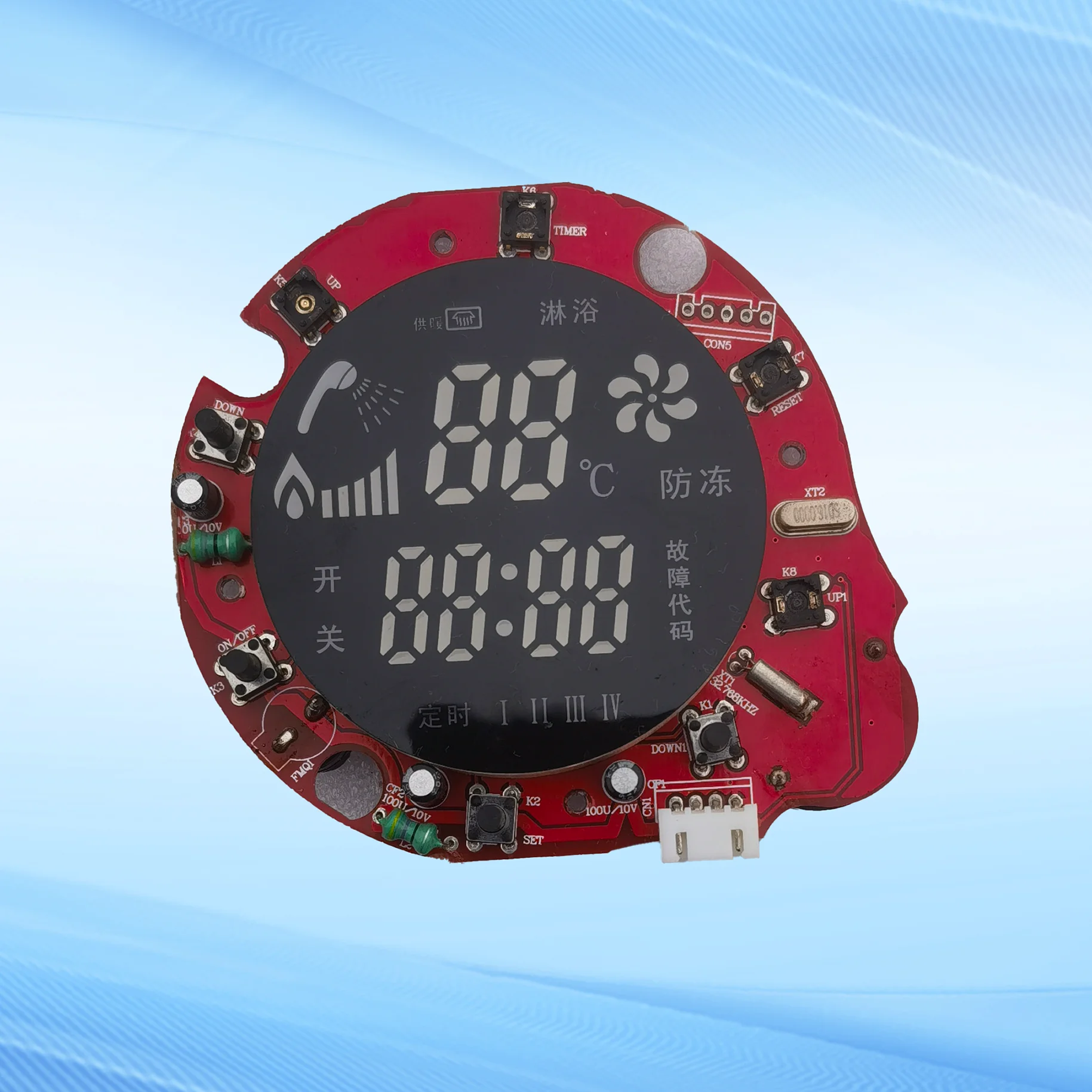 Smart WiFi 485 Boiler Controller LCD Color Display Programmable Timer Anti-Freezing for Electric Coal Heating System