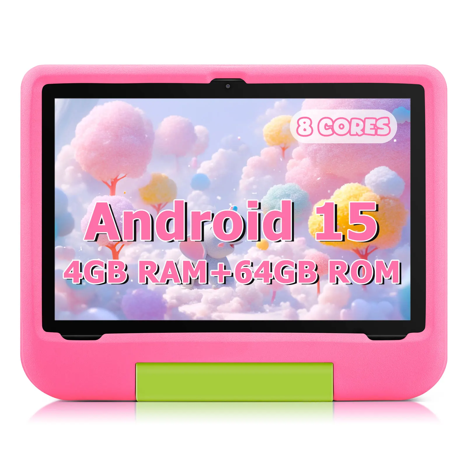 Kids Tablet PC 10 Inch Android 15.0 Octa Core Tablet 4gb+4gb Ram 64gb Rom 2.4g 5g Wifi Tablet PC Support Multi-language 2025