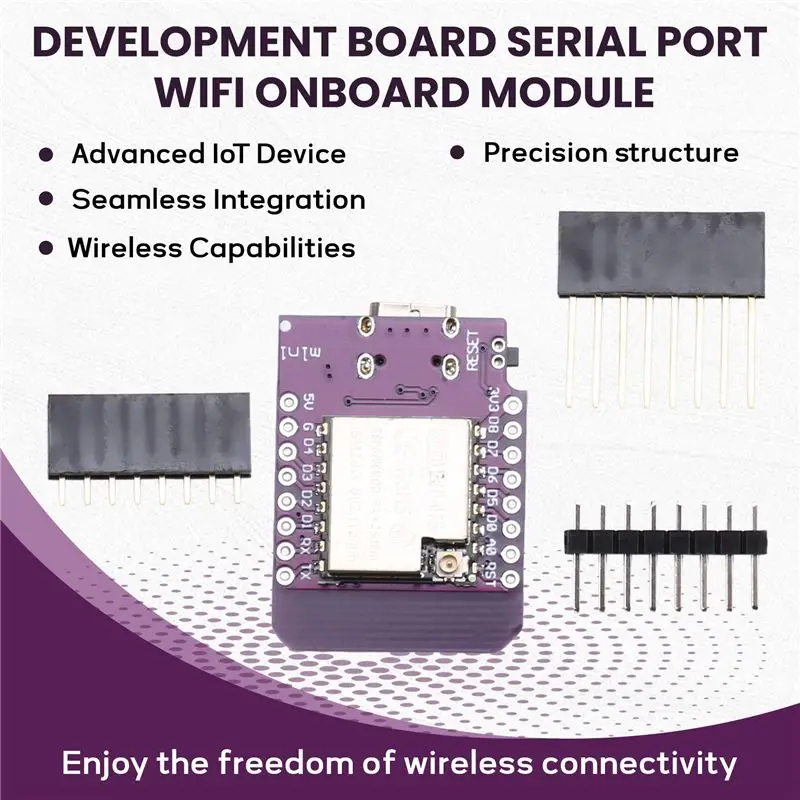 A62T D1 MINI Development Board WiFi Wireless Module ESP-07S Serial Port IoT for Arduino