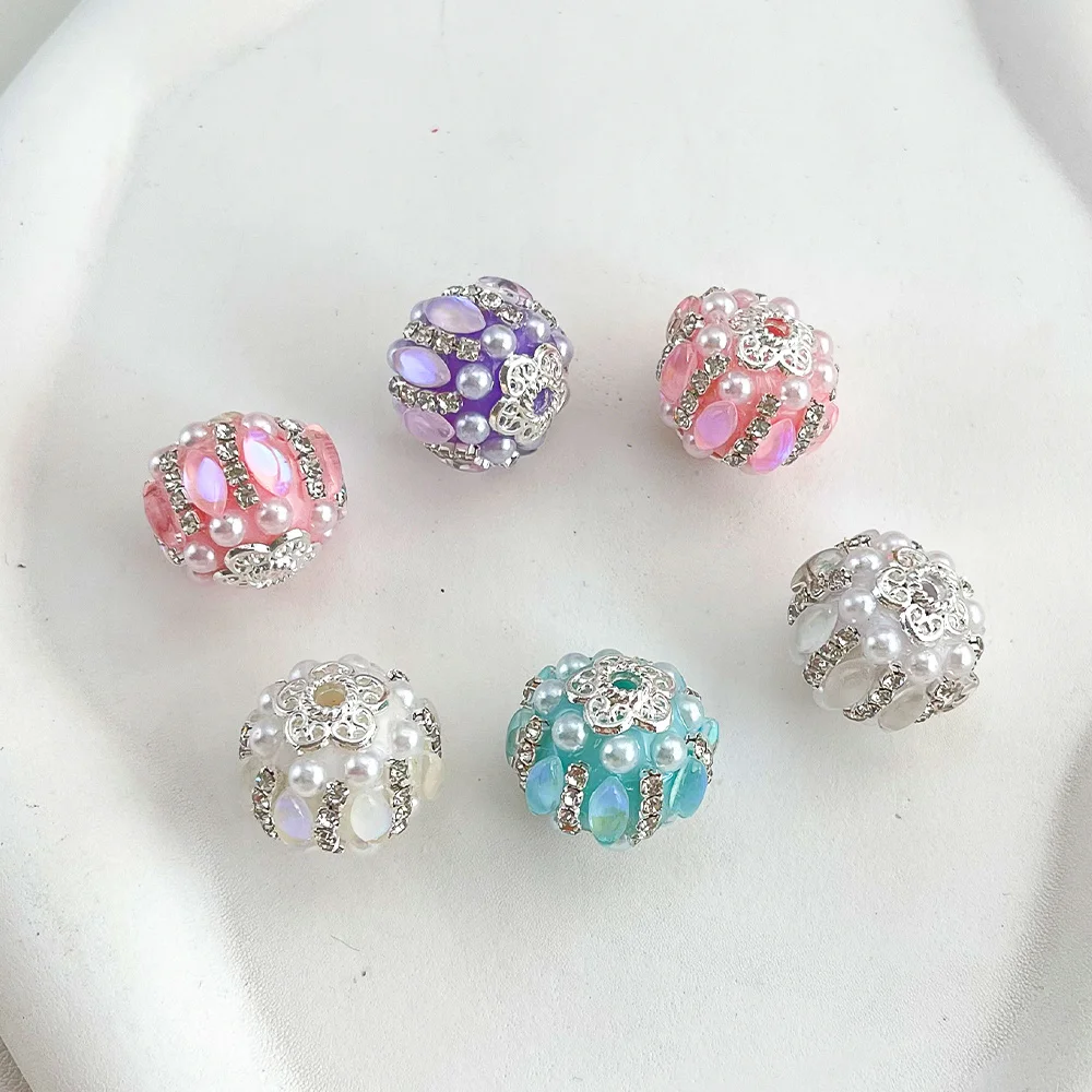 

Cordial Design 40Pcs 18*20MM DIY Beads/Hand Made/Rhinestone Effect/Round Shape/Fancy Beads/Jewelry Findings & Components #19843