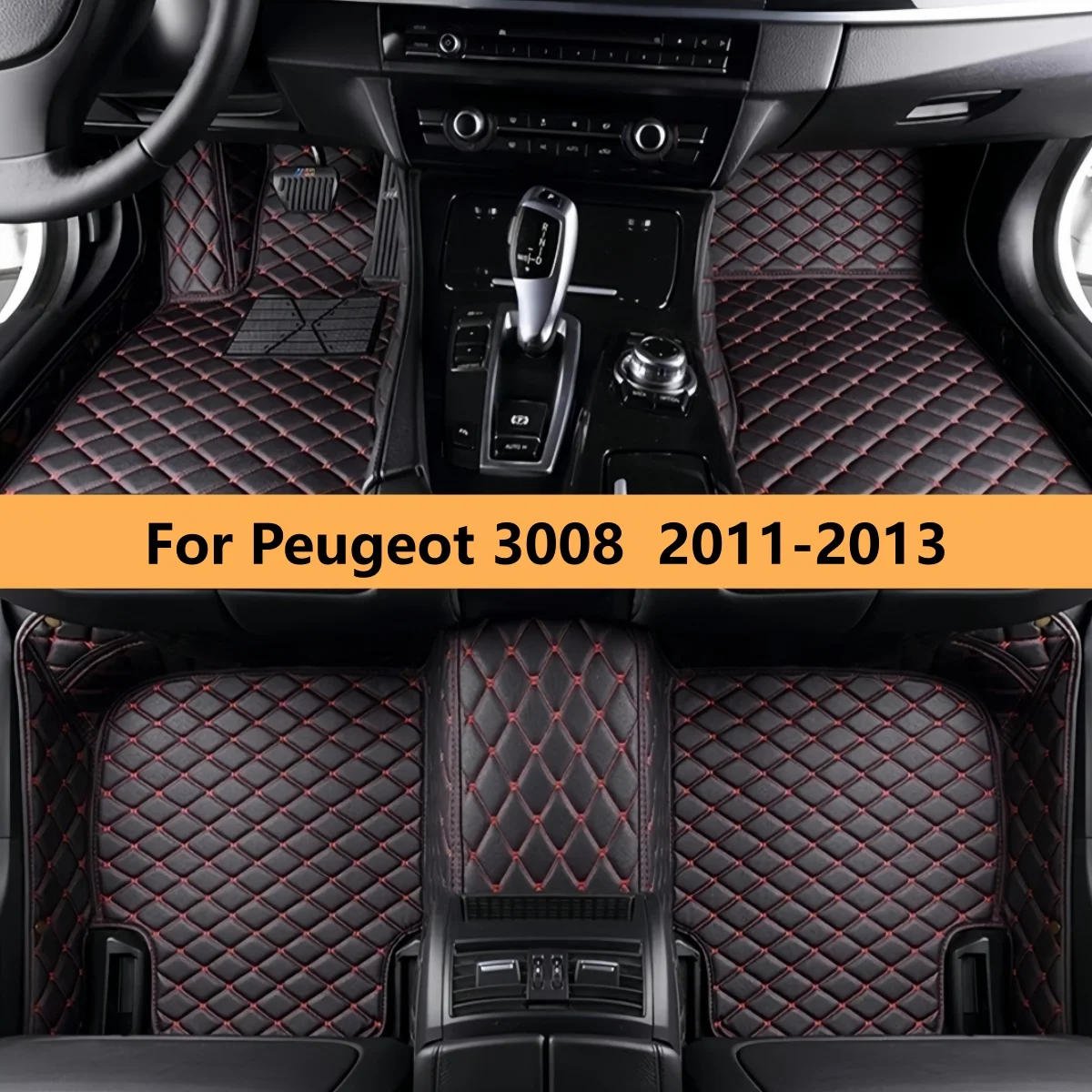 

Car Floor Mats For Peugeot 3008 2011 2012 2013 Floor Mats For Cars All Weather Waterproof Full Set