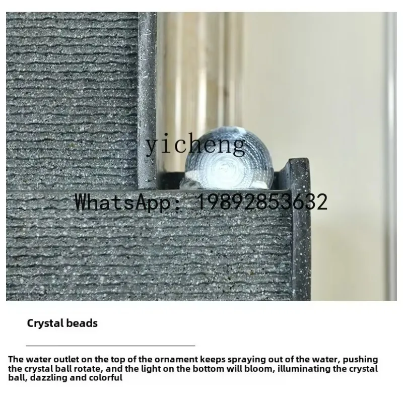 

X7 Modern Simple Water Curtain Wall Flowing Water Fountain Lucky Ball Interior Decoration Landscape Gifts