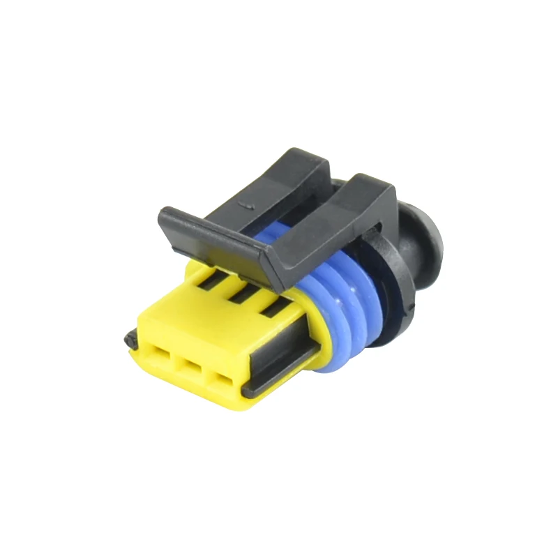 10 zestawów 3-pinowych 1,5 mm delphi auto plastikowych wodoodpornych złączy kablowych wiązki przewodów 15336029 — zdjęcie 2