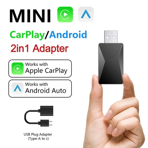 Для Audi VW Smart Box беспроводной адаптер Carplay и Android Auto с USB Plug and Play быстрым автоматическим подключением WIFI