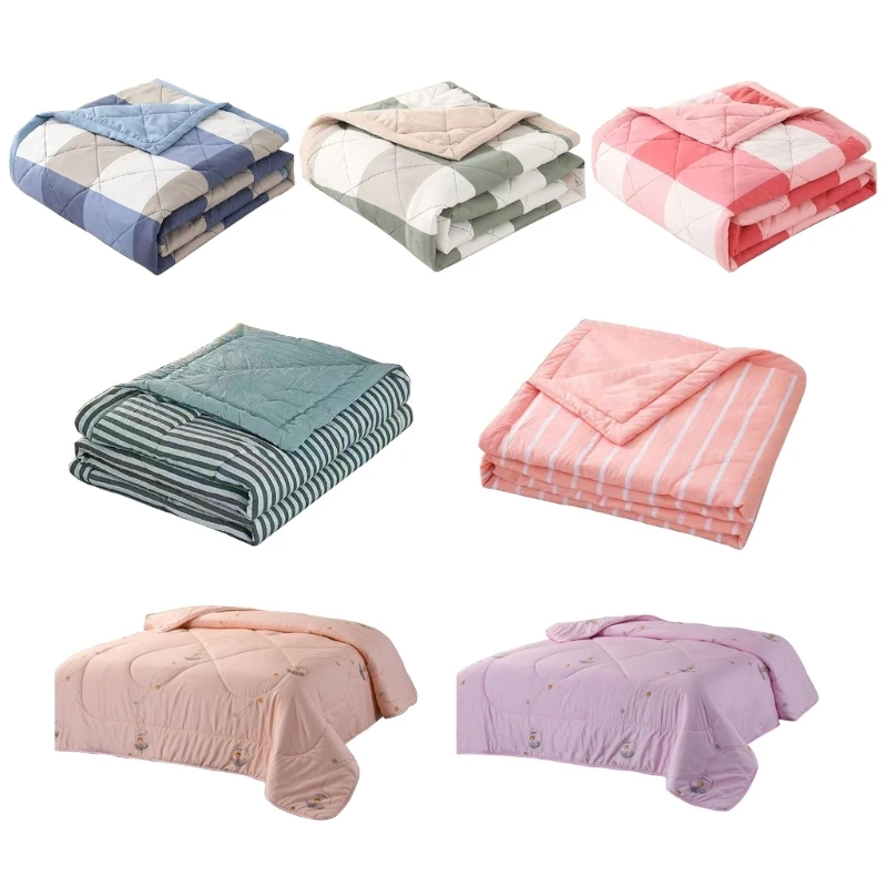 Cooling Blankets Cooling Comforter, Lightweight Breathable Cotton Quilt for Hot Sleepers, Absorbs Body Heat Cooling Bedd