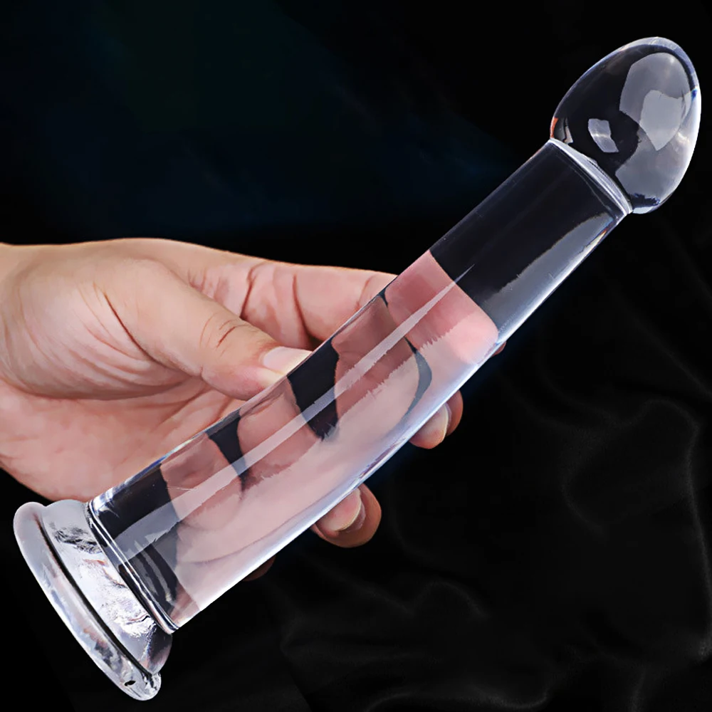 Transparent Dildo for Women Silicone Realistic Fake Dick Penis with Strong Suction Cup Hands-Free Adult Sex Toy