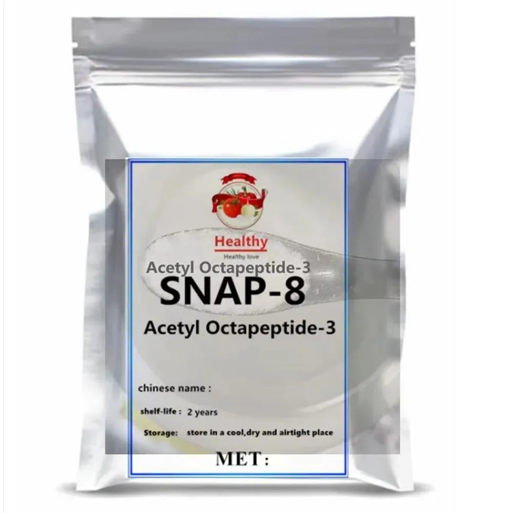 Cosmetic Grade Acetyl Octapeptide-3 Raw Powder SNAP-8 Peptide Anti-Wrinkle Raw Material Promote Collagen Production Factory Dire