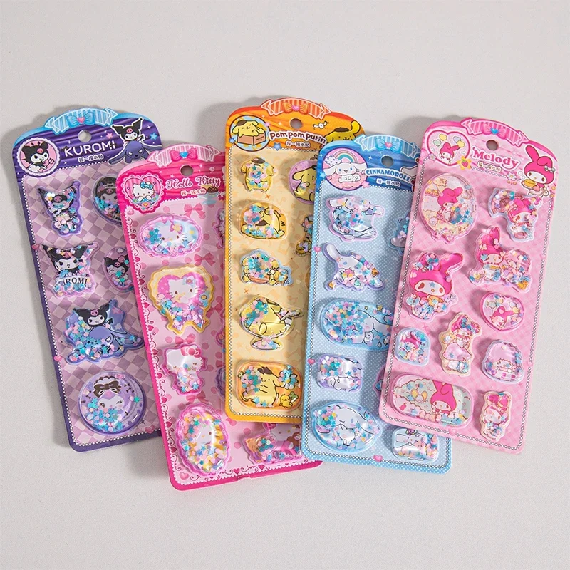 2026Sanrio Zootopia Frozen Stickers Bonbon Drop Seal Relief Stickers Phonecase Scrapbook Sticker Party Favors Gift