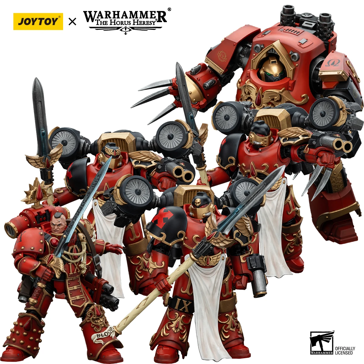 

[IN STOCK] JOYTOY Warhammer 1/18 Action Figure Blood Angels Raldoron Dawnbreaker Cohort 3PCS Anime Military Model Toys
