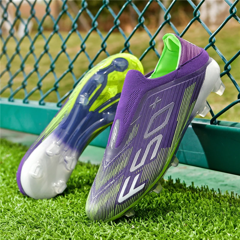 

New Men's Soccer Shoes Ultralight Fg Grass Cleats Futsal Non Slip Sport Football Boots Turf Comfortable Indoor Adult Non-Slip