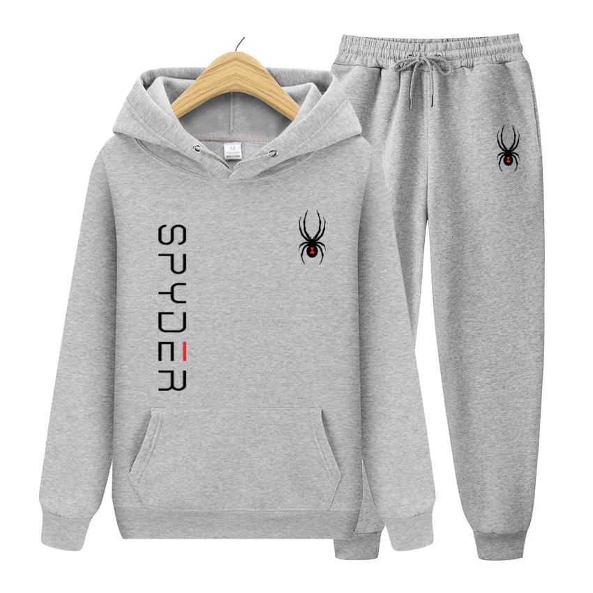 Track Suit Sets Men/Women Casual Fleece Warm Hoodies Pants 2 Pieces Men Long Sleeve Sports Suit Men Pullover Hoodies Sportswear